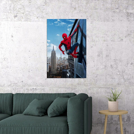 Spider-man Spiderman Climbing Homecoming Movie Poster Wall Art Print Home Wall Decor - xonomax