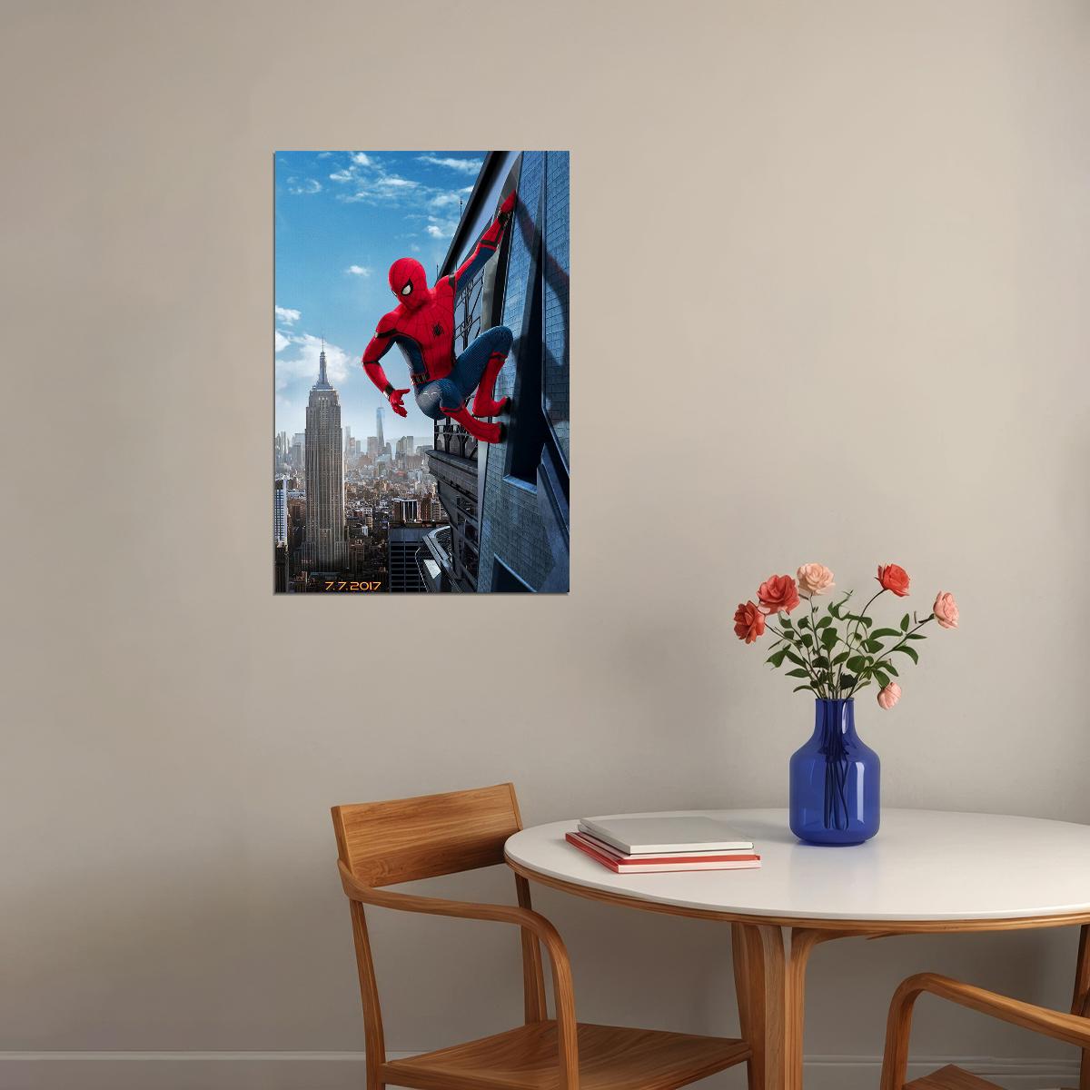 Spider-man Spiderman Climbing Homecoming Movie Poster Wall Art Print Home Wall Decor - xonomax