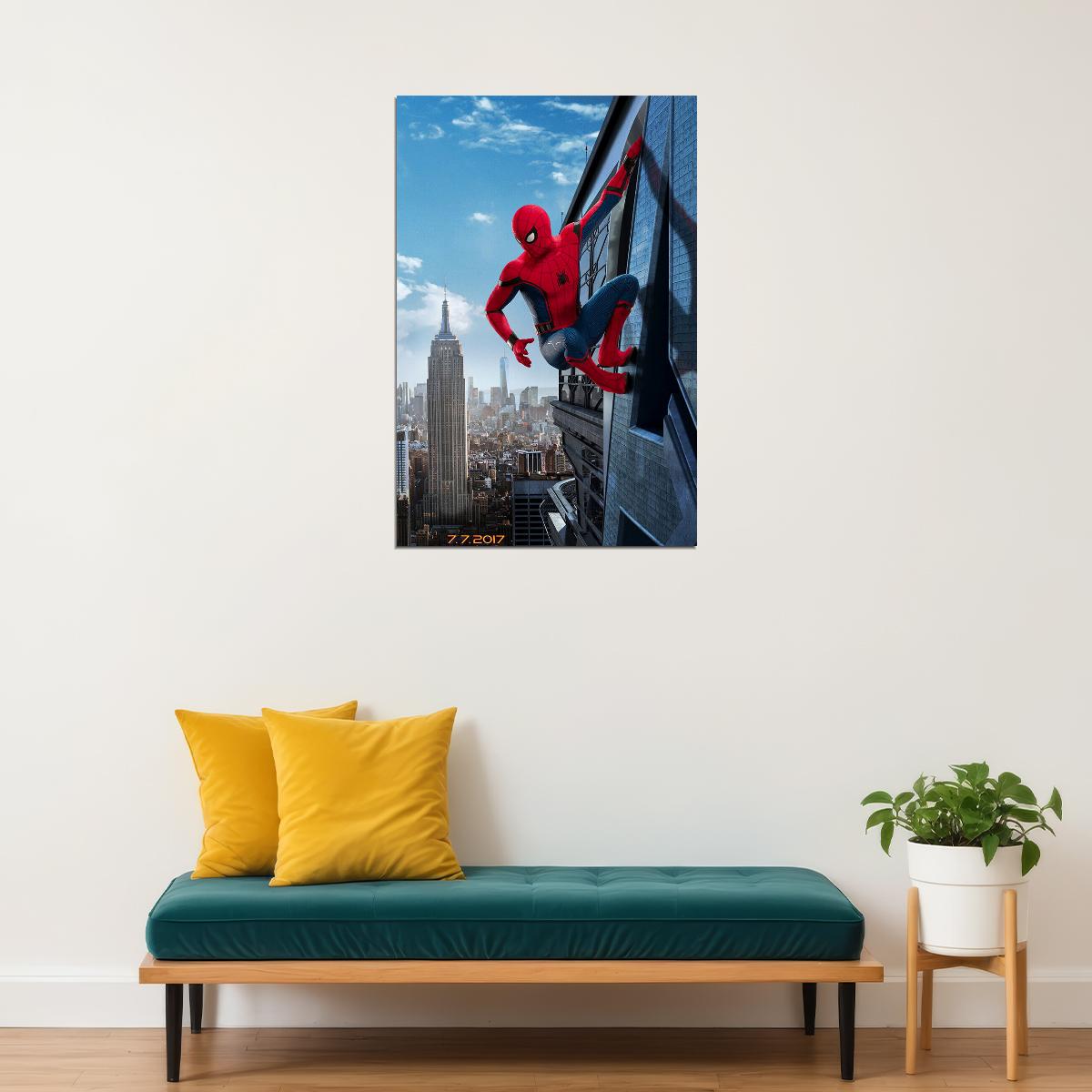 Spider-man Spiderman Climbing Homecoming Movie Poster Wall Art Print Home Wall Decor - xonomax