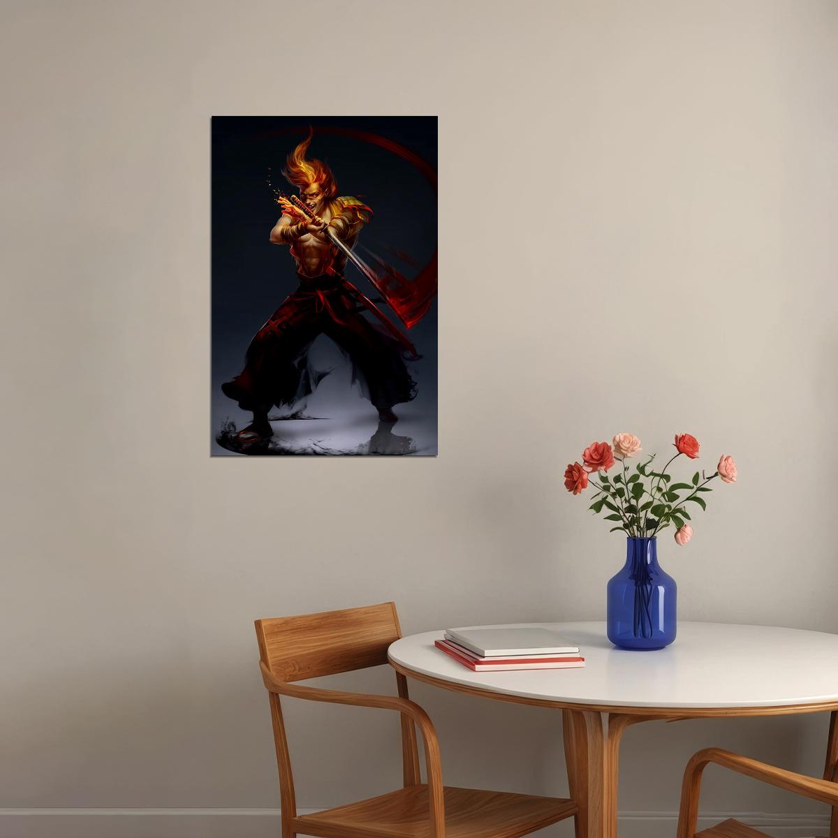 Dungeons And Dragons Fire Demon Fantasy Picture Poster Wall Art Print Home Wall Decor - xonomax