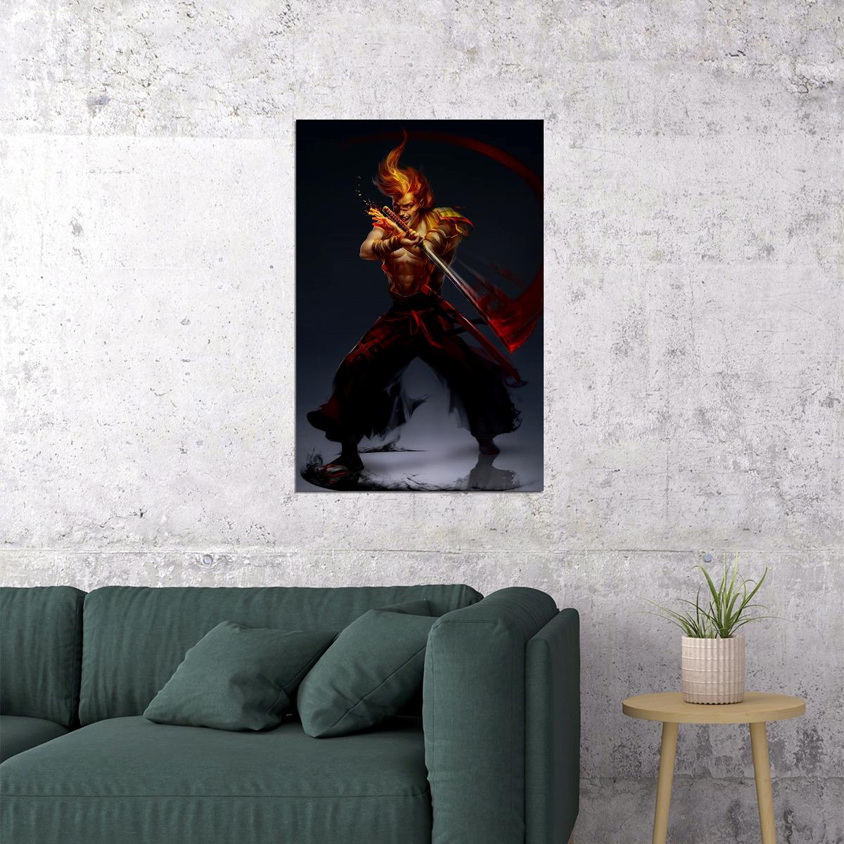 Dungeons And Dragons Fire Demon Fantasy Picture Poster Wall Art Print Home Wall Decor - xonomax
