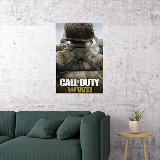 Call Of Duty World War Ii Action Adventure Game Poster Wall Art Print Home Wall Decor - xonomax