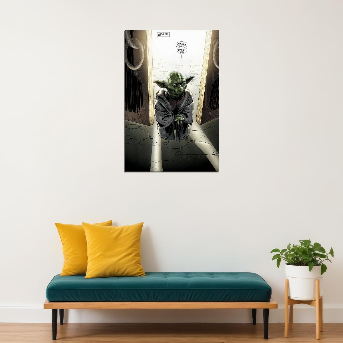 Star Wars Yoda Jedi Master Comic Poster Wall Art Print Home Wall Decor - xonomax