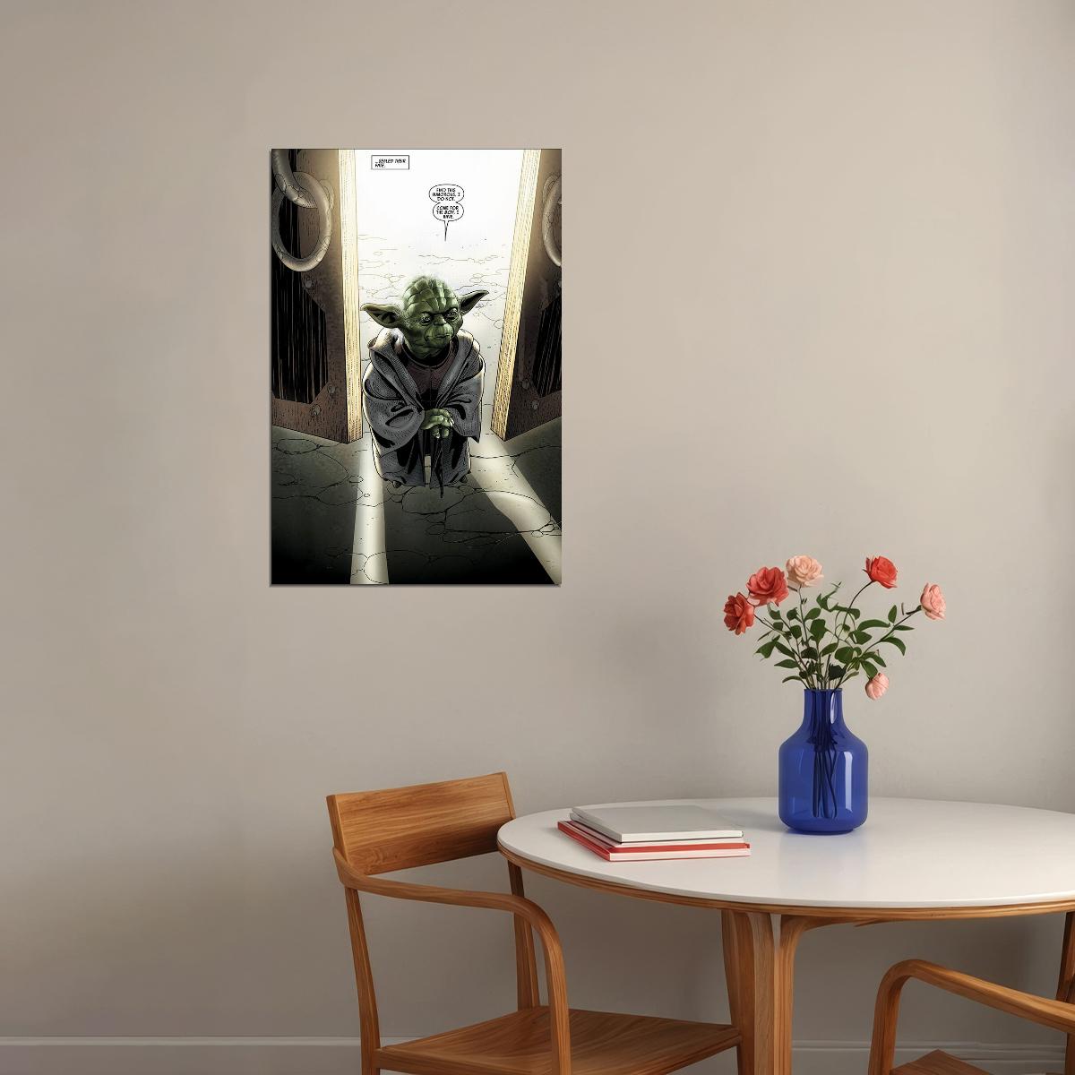 Star Wars Yoda Jedi Master Comic Poster Wall Art Print Home Wall Decor - xonomax
