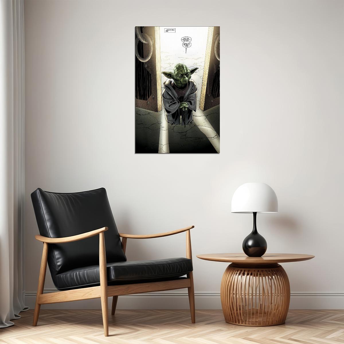 Star Wars Yoda Jedi Master Comic Poster Wall Art Print Home Wall Decor - xonomax