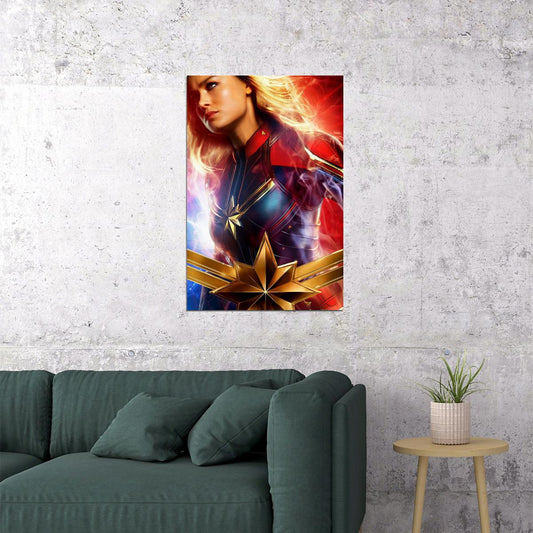 Captain Female Superhero Film Poster Wall Art Print Home Wall Decor - xonomax