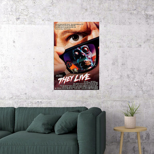 They Live Carpenters Piper David Movie Poster Wall Art Print Home Wall Decor - xonomax