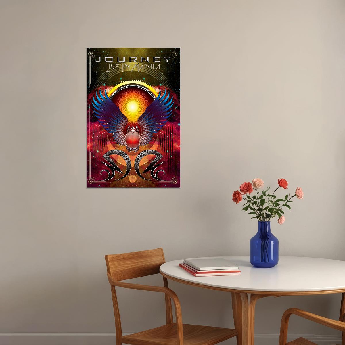 Journey Live In Manila 2009 Concert Music Poster Wall Art Print Home Wall Decor