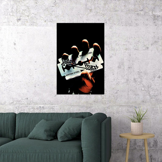 Judas Priest British Steel Heavy Metal Promotion Music Poster Wall Art Print Home Wall Decor - xonomax