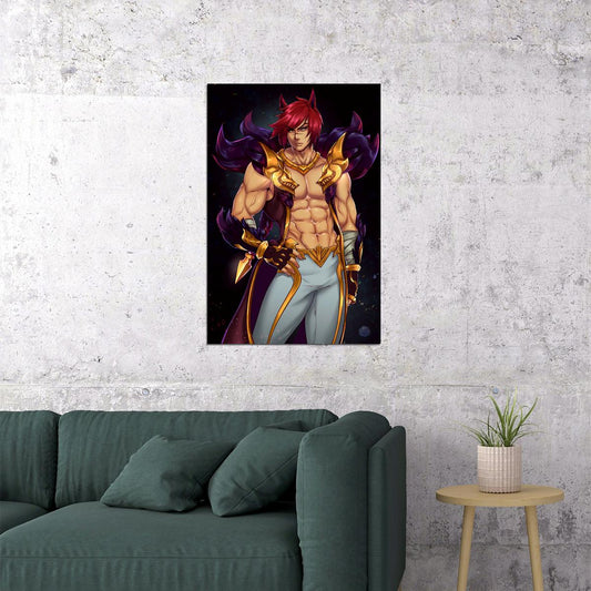 League Of Legends Sett The Boss King Pit Typographic Poster Wall Art Print Home Wall Decor - xonomax