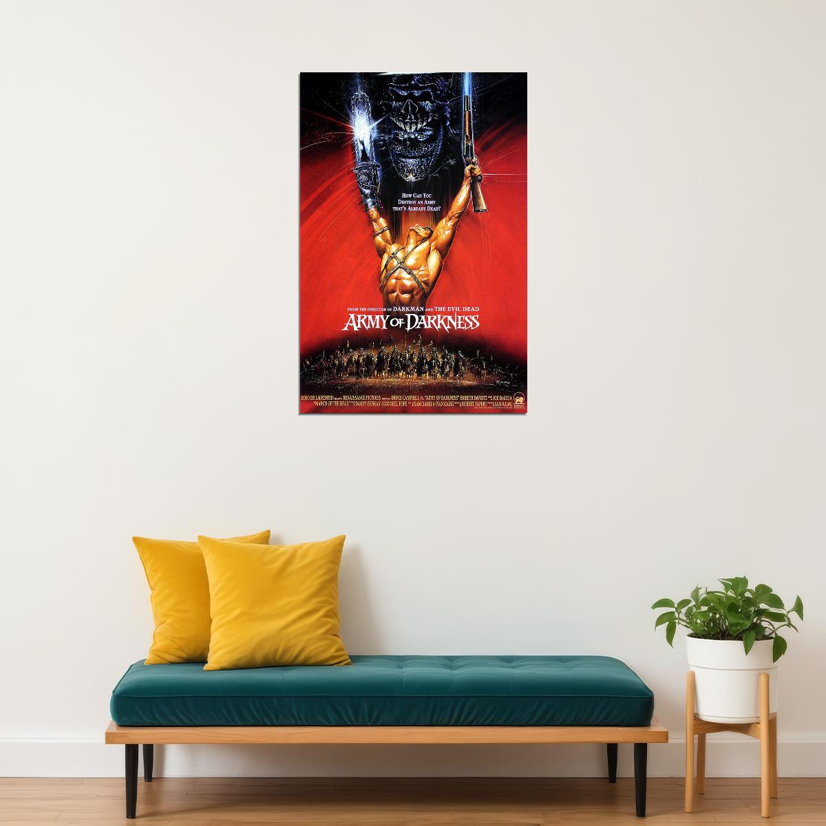 Army Of Darkness Horror Comedy Film Poster Wall Art Print Home Wall Decor - xonomax