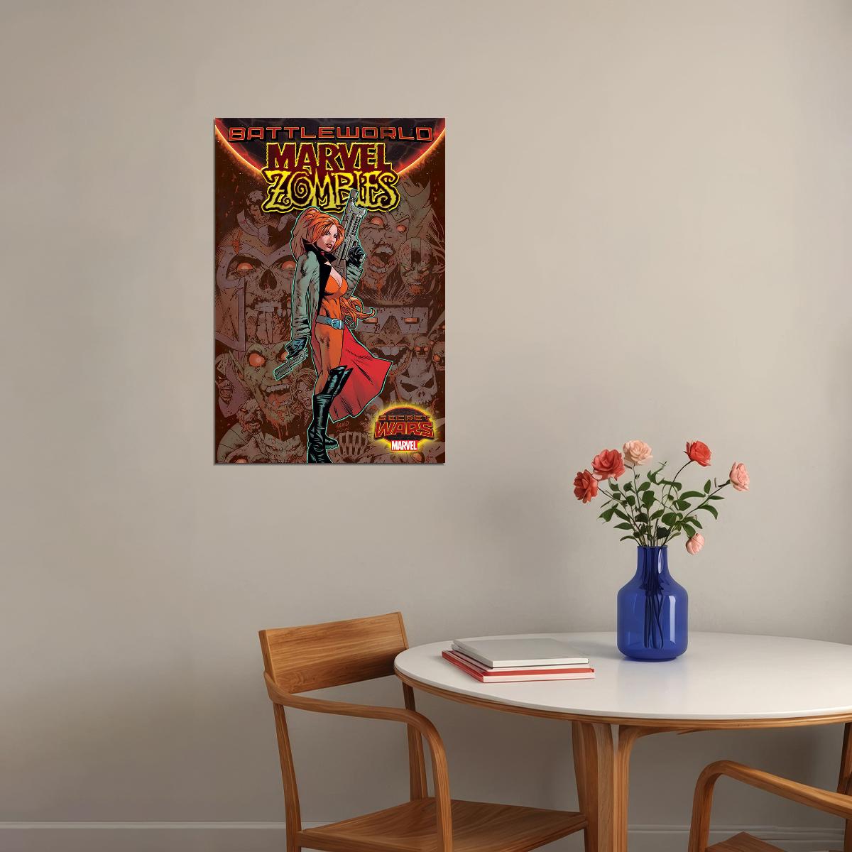 Elsa Bloodstone Zombies Battleworld Cover Poster Wall Art Print Home Wall Decor - xonomax