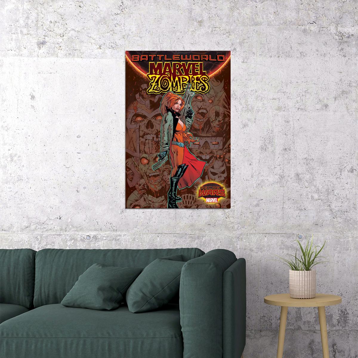 Elsa Bloodstone Zombies Battleworld Cover Poster Wall Art Print Home Wall Decor - xonomax
