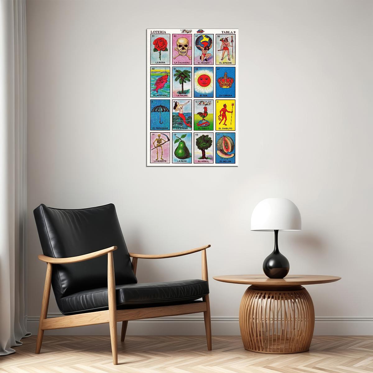 La Loteria El Valiento La Muerte El Alacran Poster Wall Art Print Home Wall Decor - xonomax