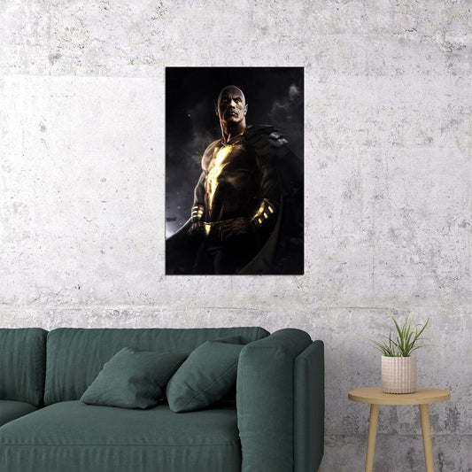 Black Adam Superhero Film Dwayne Johnson Poster Wall Art Print Home Wall Decor - xonomax