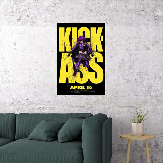 Black Comedy Kick-ass Superhero Film Poster Wall Art Print Home Wall Decor - xonomax