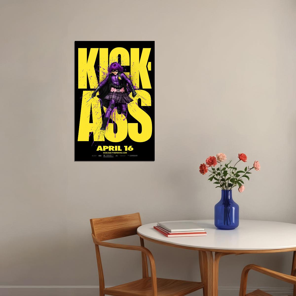Black Comedy Kick-ass Superhero Film Poster Wall Art Print Home Wall Decor - xonomax