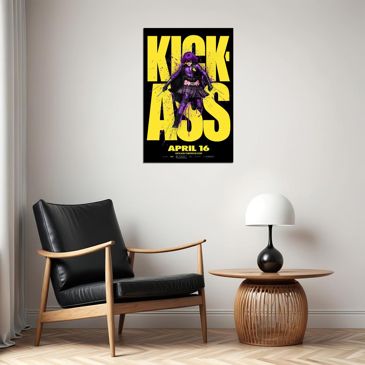 Black Comedy Kick-ass Superhero Film Poster Wall Art Print Home Wall Decor - xonomax