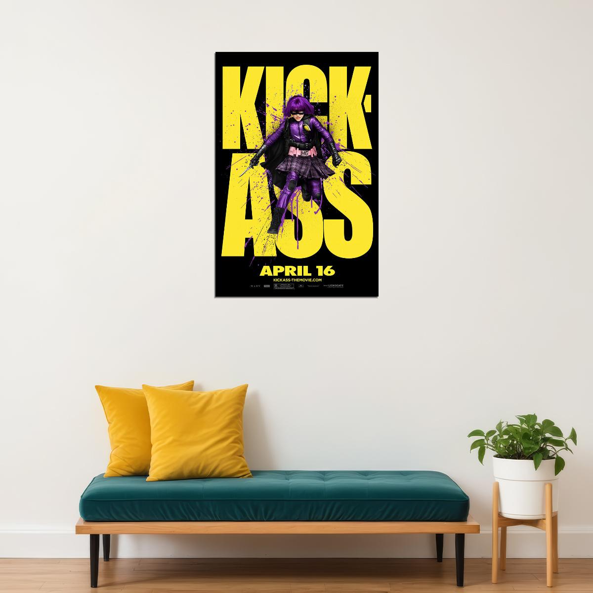Black Comedy Kick-ass Superhero Film Poster Wall Art Print Home Wall Decor - xonomax
