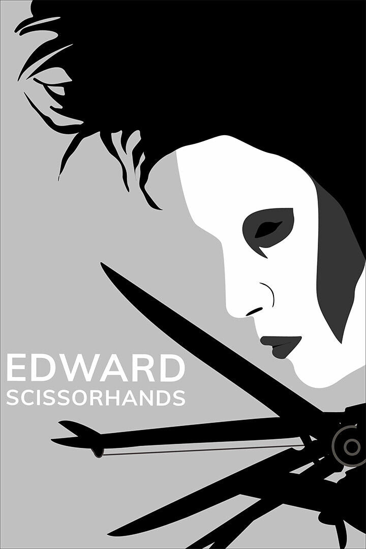 Edward Scissorhands Opening Door Fantasy Movie Poster Wall Art Print Home Wall Decor - xonomax