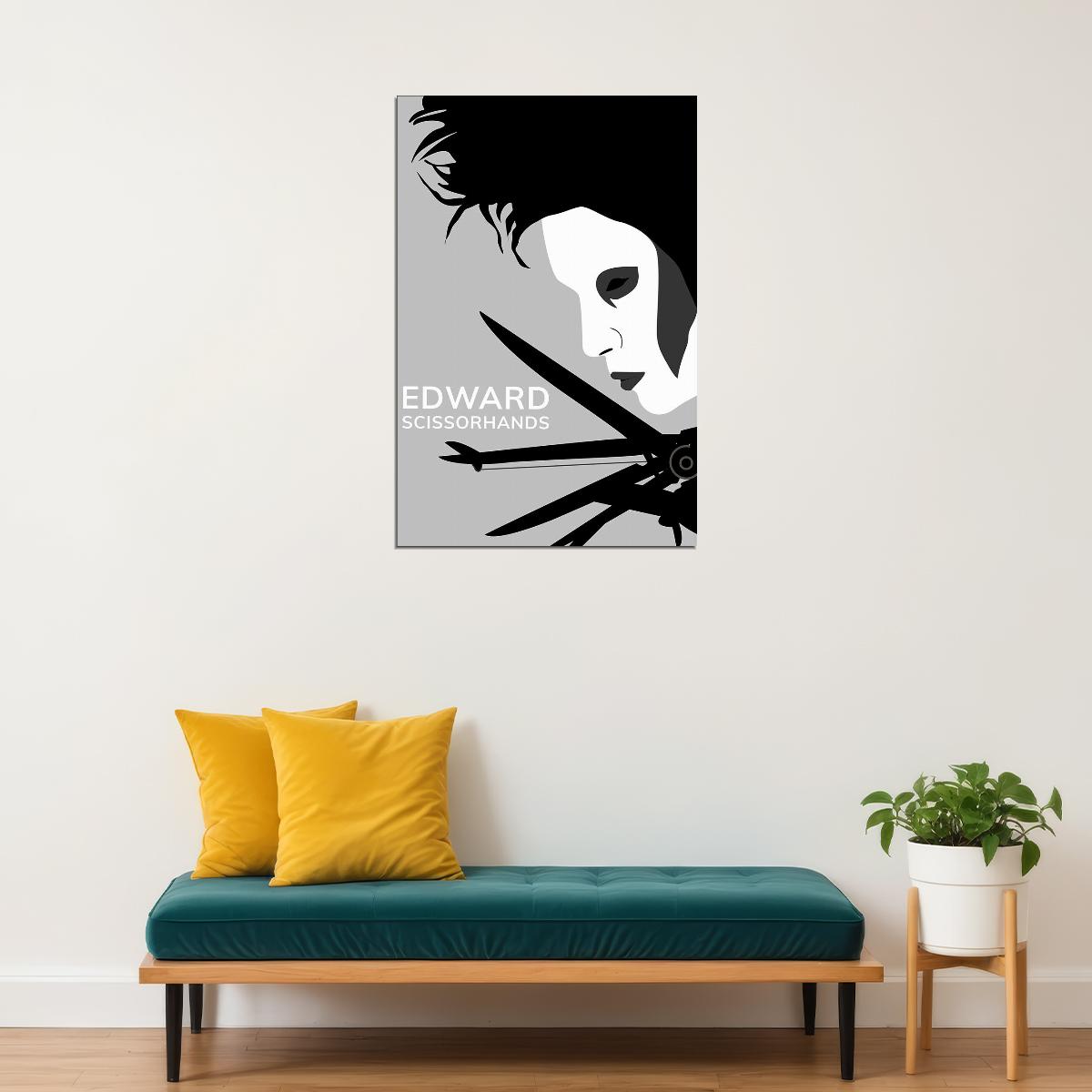 Edward Scissorhands Opening Door Fantasy Movie Poster Wall Art Print Home Wall Decor - xonomax