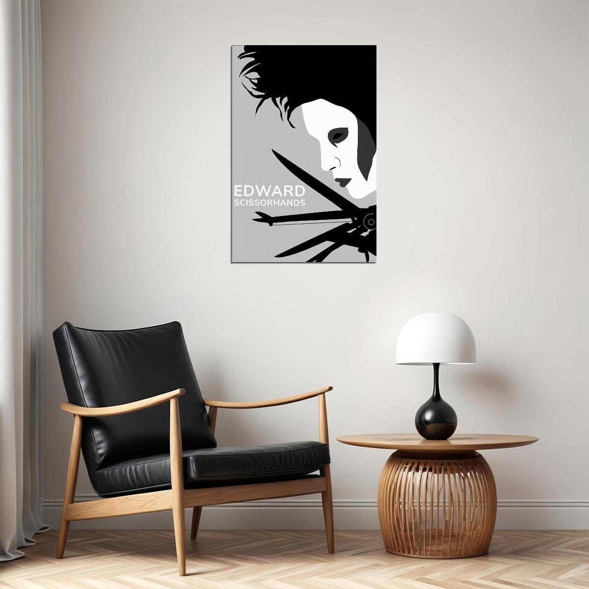 Edward Scissorhands Opening Door Fantasy Movie Poster Wall Art Print Home Wall Decor - xonomax