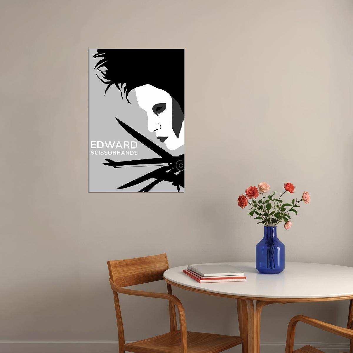 Edward Scissorhands Opening Door Fantasy Movie Poster Wall Art Print Home Wall Decor - xonomax