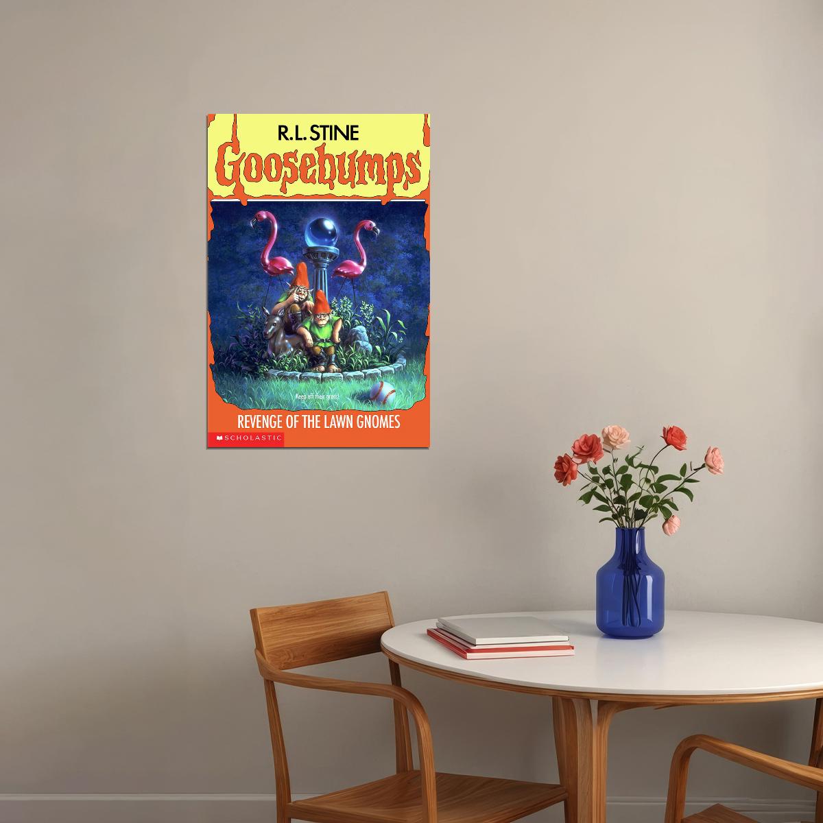Goosebumps Revenge Of The Lawn Gnomes Cover Poster Wall Art Print Home Wall Decor - xonomax