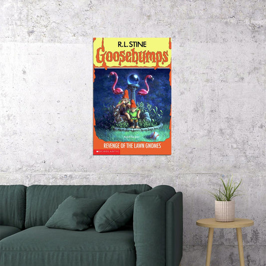 Goosebumps Revenge Of The Lawn Gnomes Cover Poster Wall Art Print Home Wall Decor - xonomax