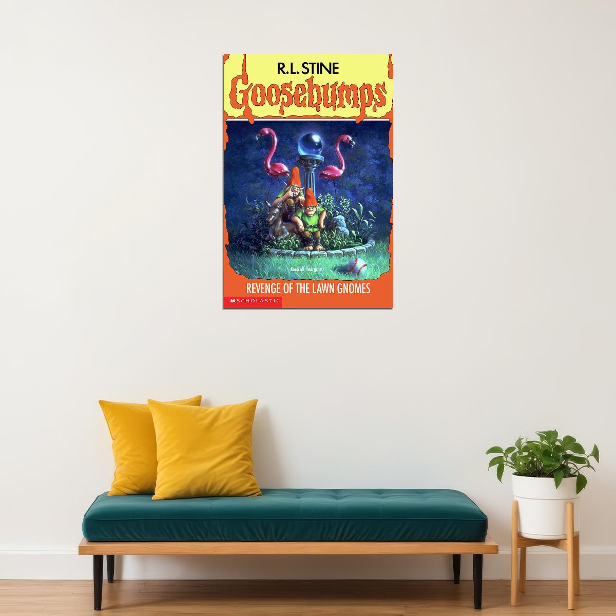 Goosebumps Revenge Of The Lawn Gnomes Cover Poster Wall Art Print Home Wall Decor - xonomax