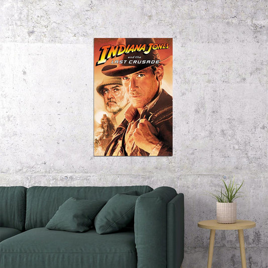 Indiana Jones And The Last Crusade Film Poster Wall Art Print Home Wall Decor - xonomax