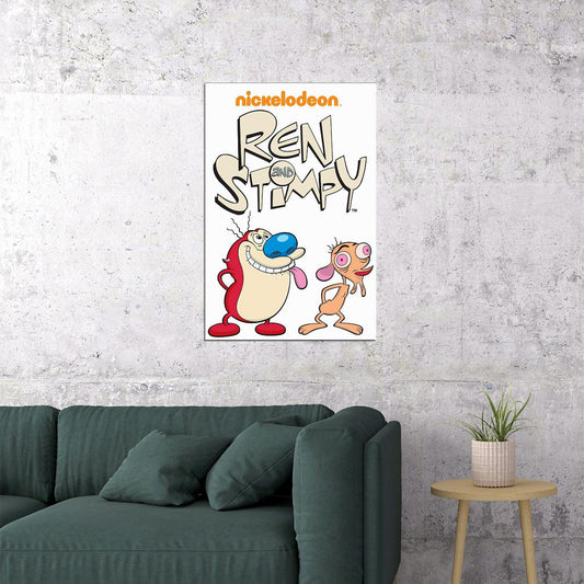 Ren And Stimpy Animated Show Poster Wall Art Print Home Wall Decor - xonomax
