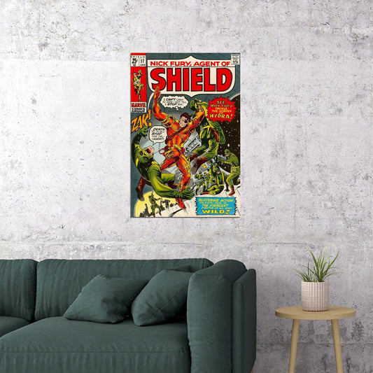 Nick Fury Agent Of Shield Comic Book Cover Poster Wall Art Print Home Wall Decor - xonomax