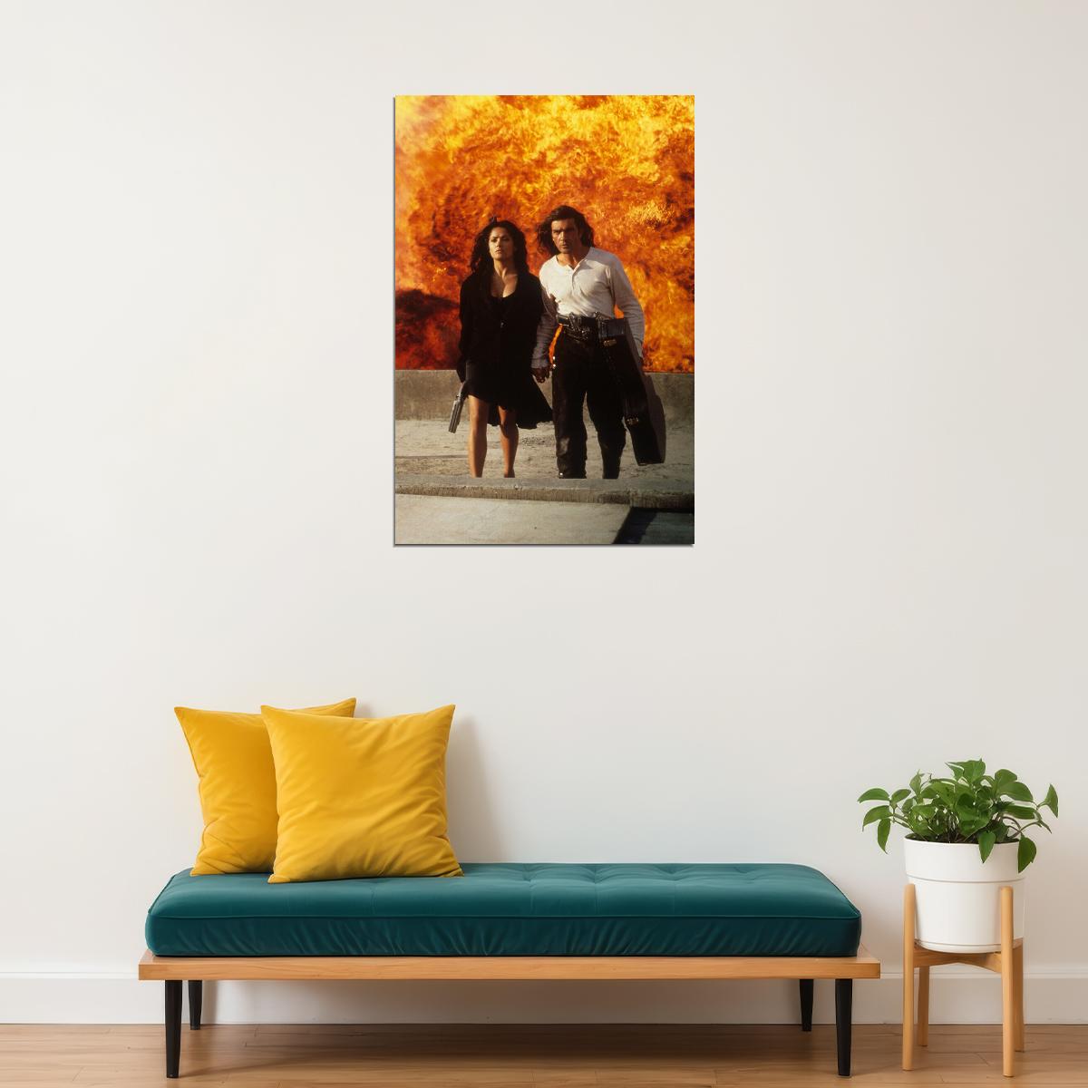 Desperado Salma Hayek Antonio Banderas Poster Wall Art Print Home Wall Decor - xonomax