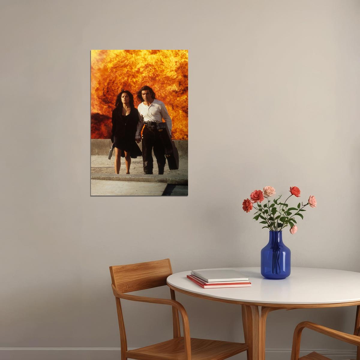 Desperado Salma Hayek Antonio Banderas Poster Wall Art Print Home Wall Decor - xonomax