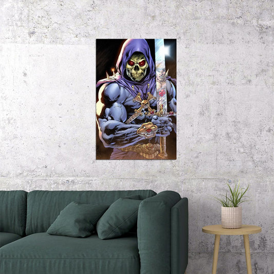 Skeletor Pink Glow Masters Of The Universe Poster Wall Art Print Home Wall Decor - xonomax