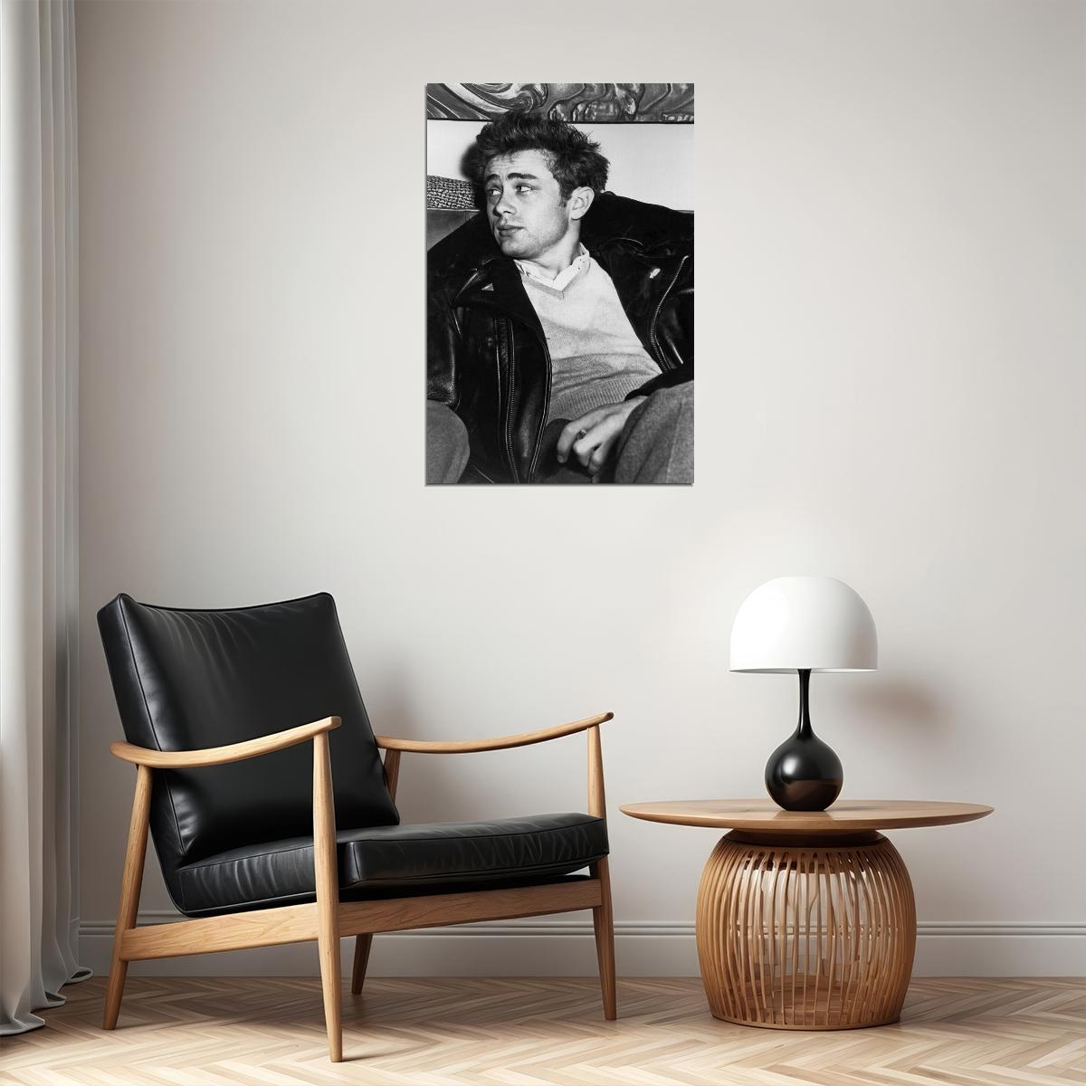 James Dean Cultural Icon Actor Vintage Black And White Poster Wall Art Print Home Wall Decor