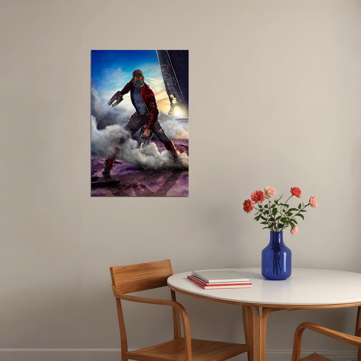 Star Lord Guardians Of The Galaxy Poster Wall Art Print Home Wall Decor - xonomax