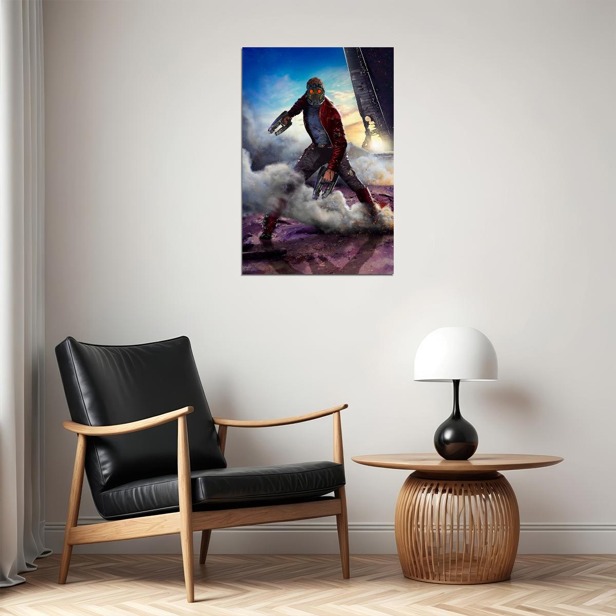 Star Lord Guardians Of The Galaxy Poster Wall Art Print Home Wall Decor - xonomax