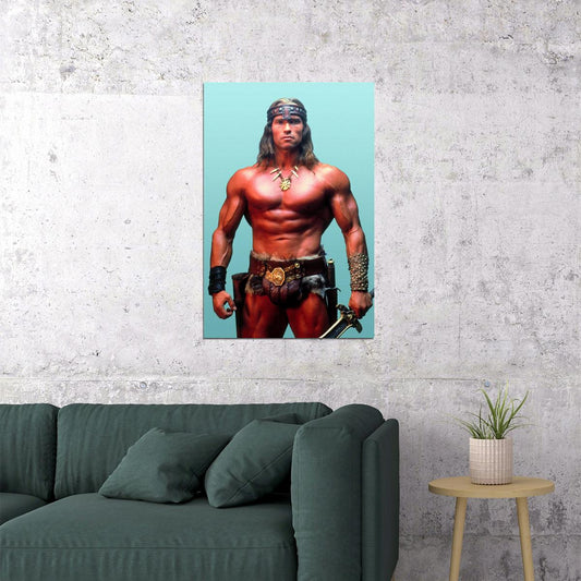Conan The Barbarian Arnold Schwarzenegger 1982 Film Poster Wall Art Print Home Wall Decor - xonomax