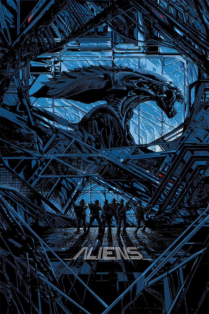 Aliens Xenomorph Queen Dusk 1986 Movie Poster Wall Art Print Home Wall Decor - xonomax