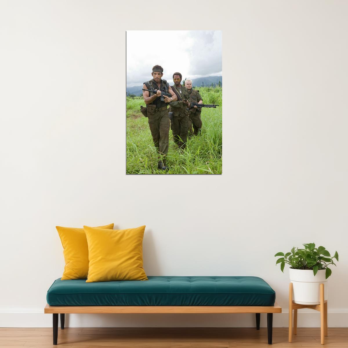 Tropic Thunder 2008 Movie Action Comedy Poster Wall Art Print Home Wall Decor - xonomax