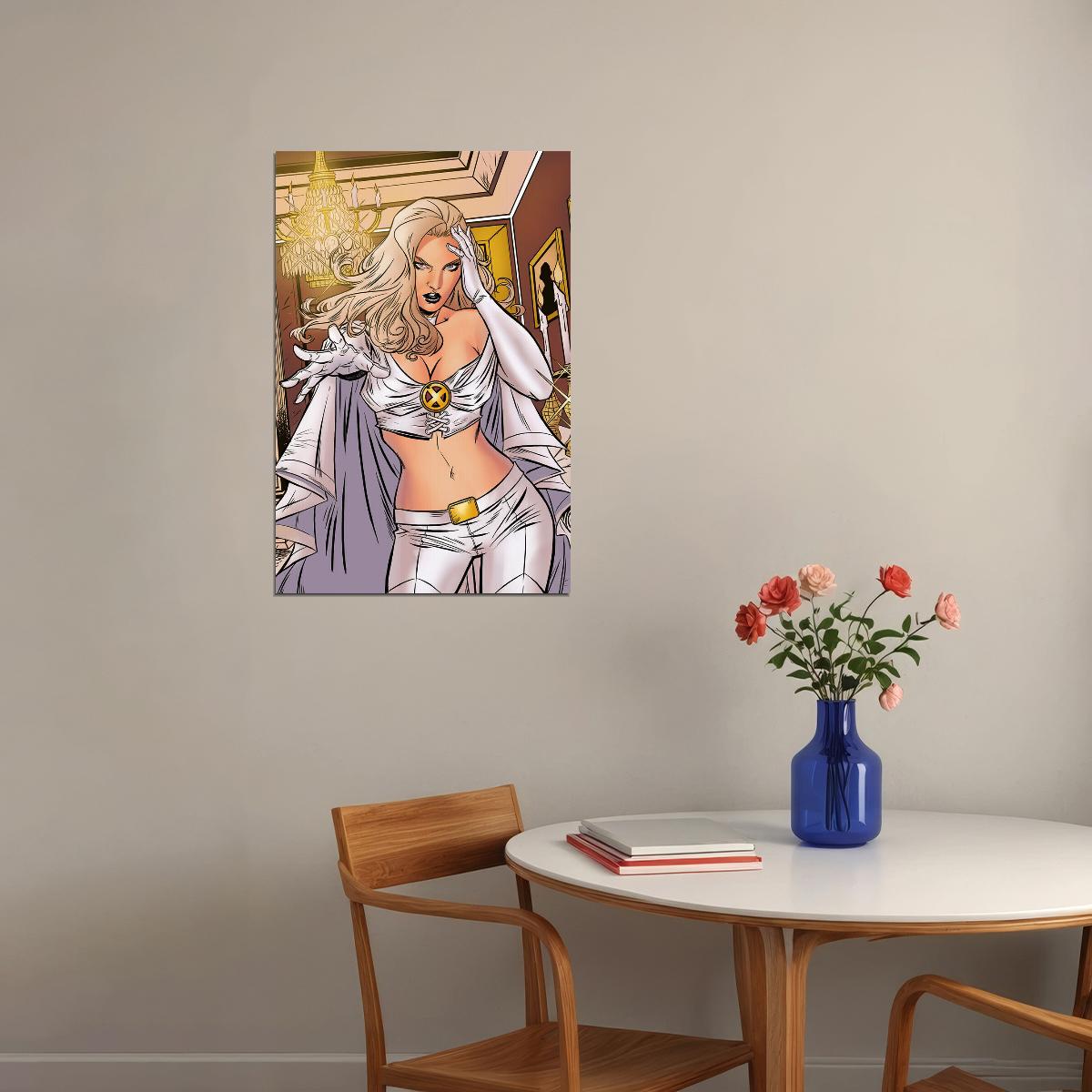Emma Frost White Queen Poster Wall Art Print Home Wall Decor - xonomax