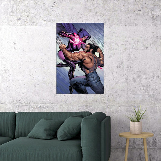 Wolverine Vs Sabortooth Comic Book Superhero Poster Wall Art Print Home Wall Decor - xonomax