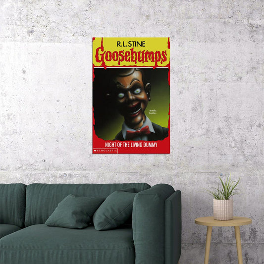 Goosebumps Night Of The Living Dummy Cover Poster Wall Art Print Home Wall Decor - xonomax