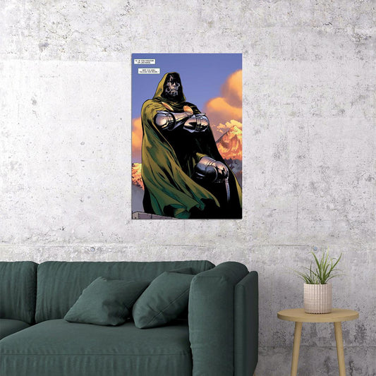 Doctor Doom Vintage Comic Book Vondoom Poster Wall Art Print Home Wall Decor - xonomax
