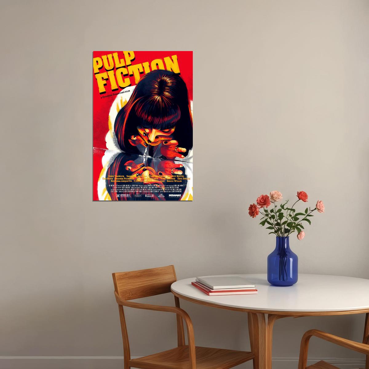 Pulp Fiction Movie Quentin Tarantino 1994 Poster Wall Art Print Home Wall Decor