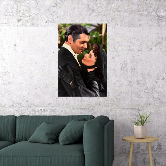 Gone With The Wind Movie Romance Drama Vintage Poster Wall Art Print Home Wall Decor - xonomax
