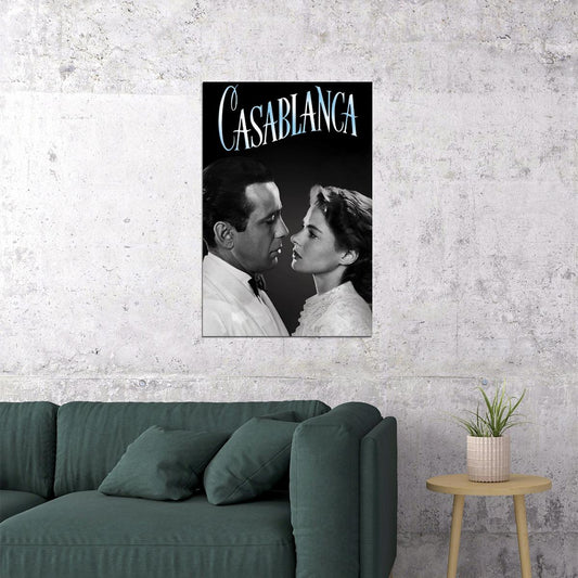 Casablanca Movie Romance Drama Vintage Poster Wall Art Print Home Wall Decor - xonomax