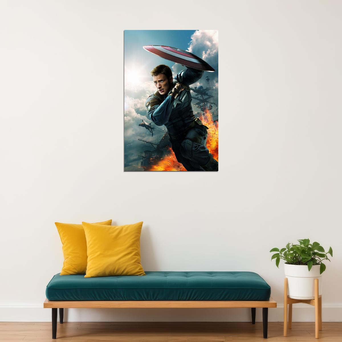 Captain America The First Avenger Movie Poster Wall Art Print Home Wall Decor - xonomax